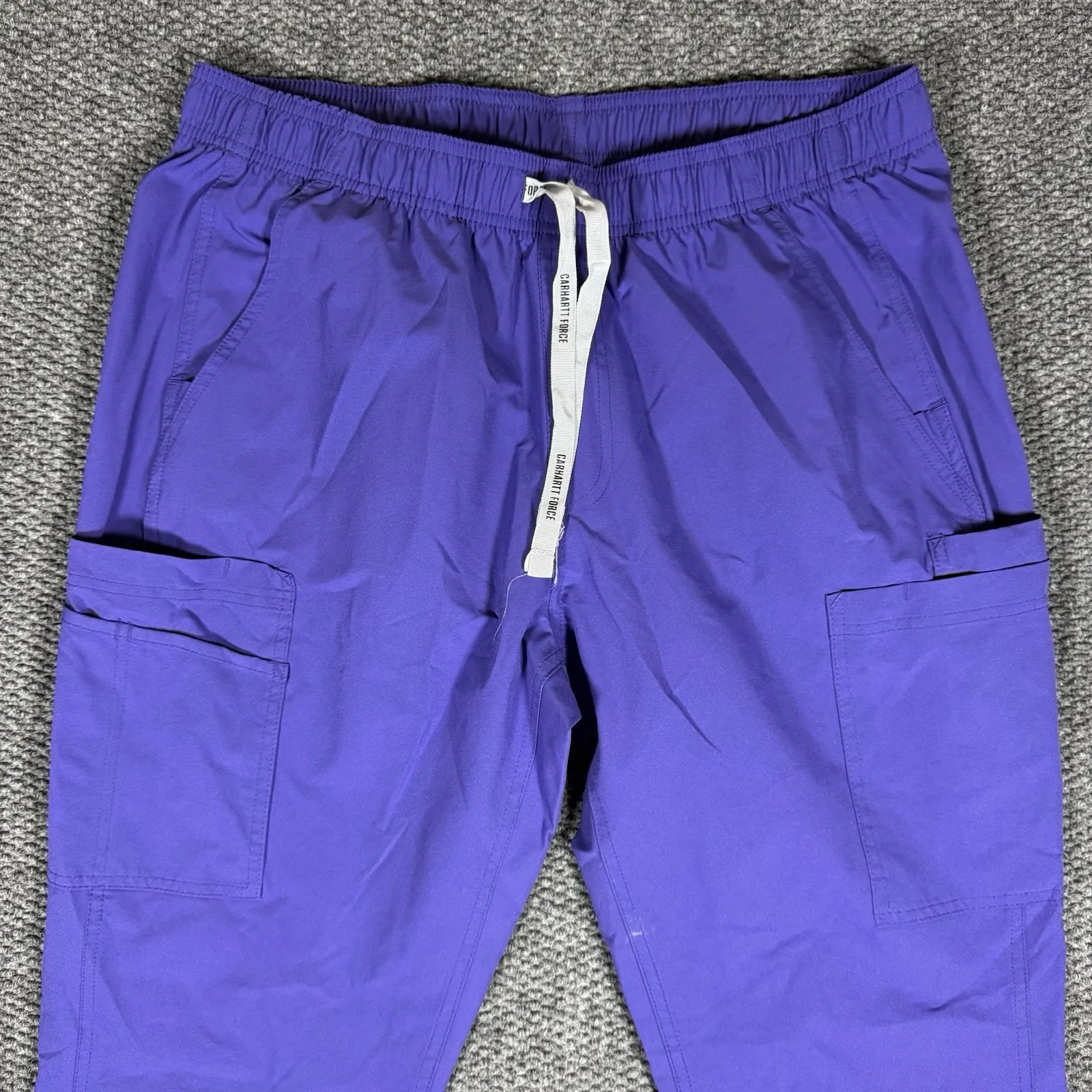Carhartt Force Essentials C51213 Purple Women's Petite L Scrubs Pants - Image 2