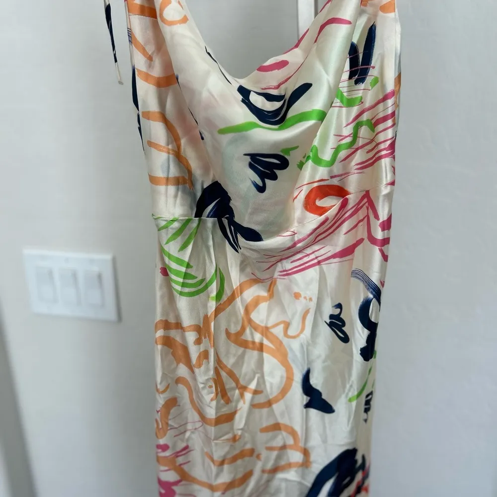 Rat Boi Dress Sensualite Bellissima Vivien Ebright Chung Slip Midi NWT Green Size M - Image 7