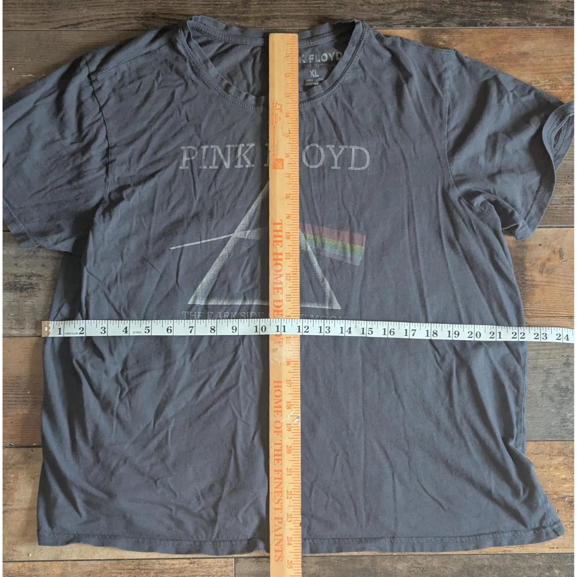 Pink Floyd Dark Side of the Moon T-Shirt XL Gray Band Tee - Image 3