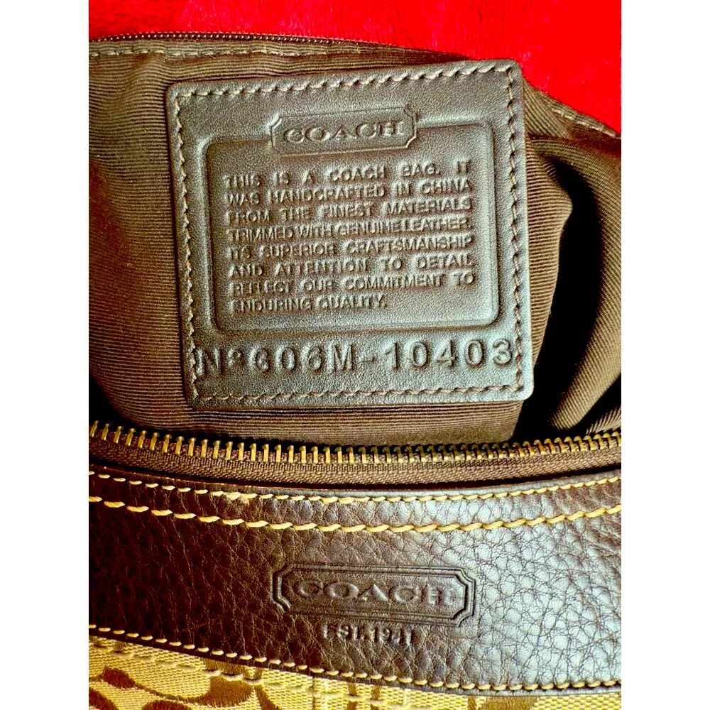 Vintage Coach Legacy Canvas 10403 Crossbody & Shoulder Bags Y2K - Image 8