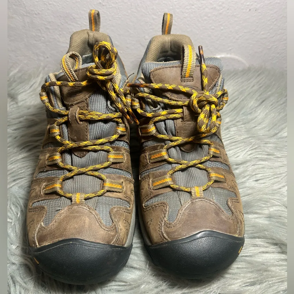 Keen Targhee Leather Trail Hiking Boots Women’ Outdoor Brown Black Shoes Size 9 - Image 6