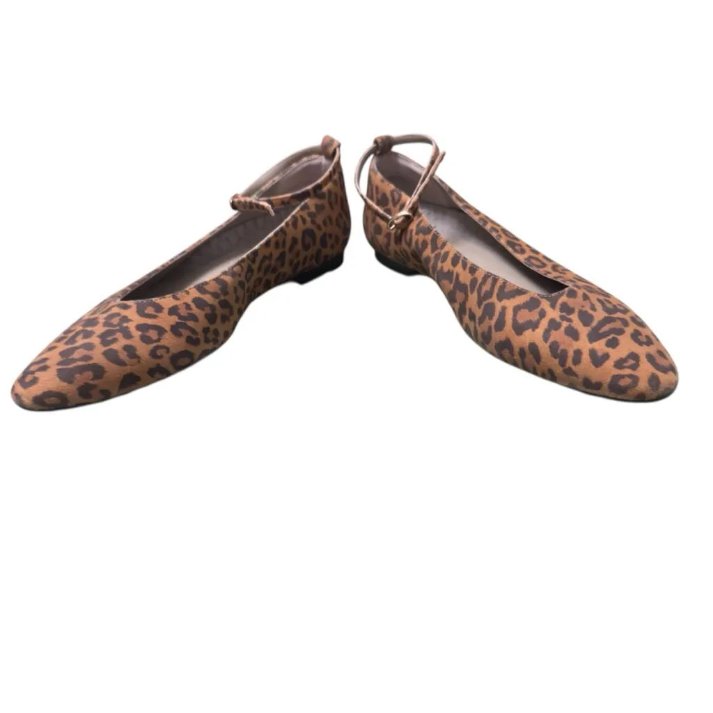 Reden Leopard Print Ankle Strap Ballet Flats Women’s Size 39 / US 8.5 - Image 6
