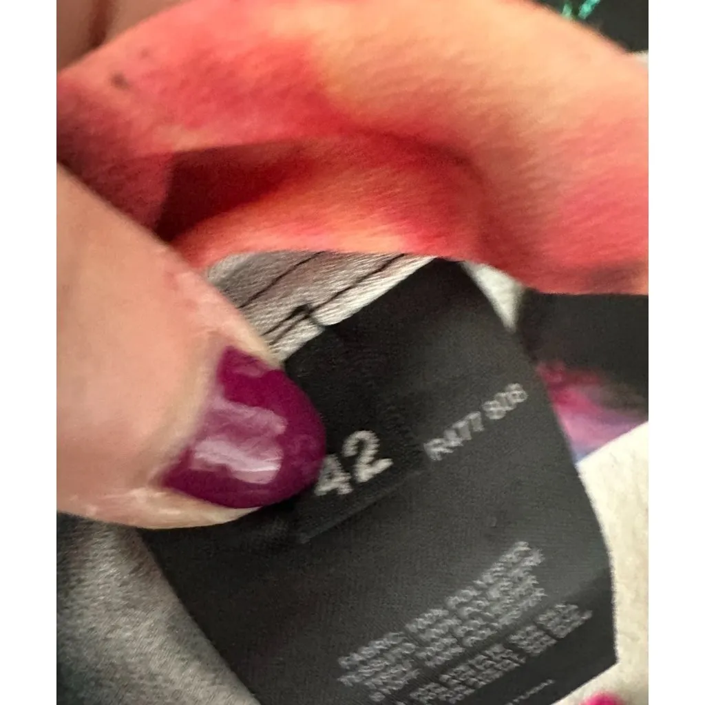 PAUL SMITH Black Label Floral Blur Short Sleeve Shift Dress Size 42 US XL Pink - Image 8