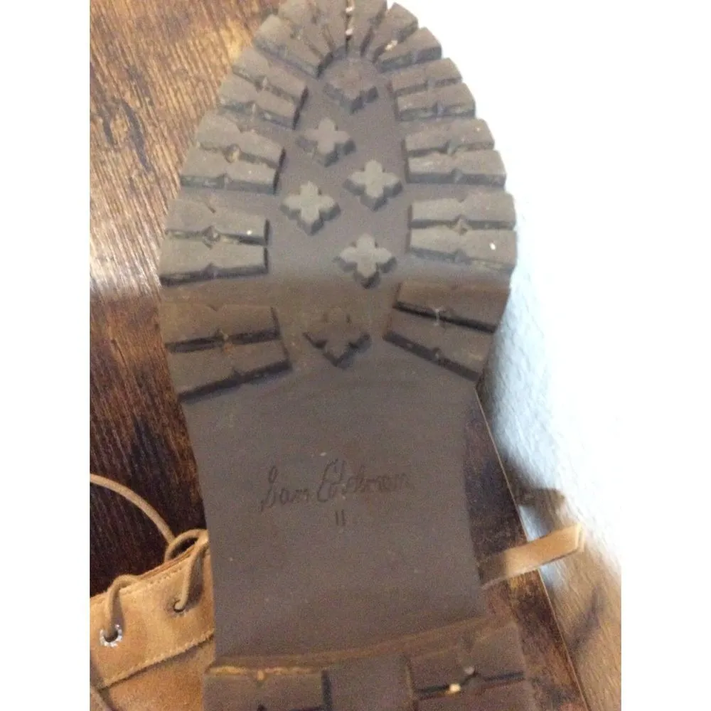 Sam Edelman Women Junip Brown Suede Festival Combat Platform Boots Size 11 - Image 5