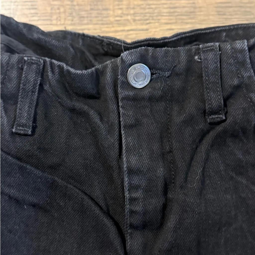 Zara Black Flare Mid-Low Rise Denim Jeans- Size 8 - Image 2