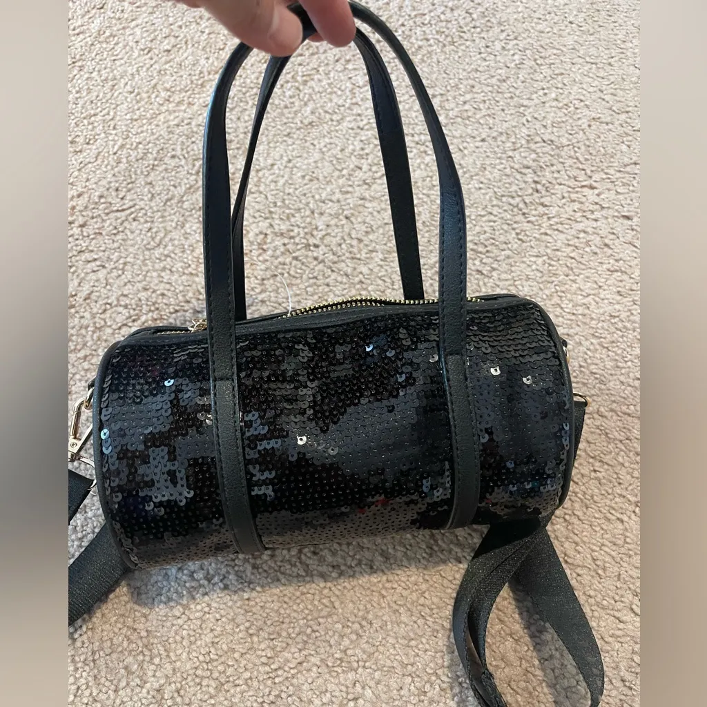 JUICY COUTURE Queen of Everything Sequin Trending Y2k Mini Barrel Crossbody Bag - Image 8