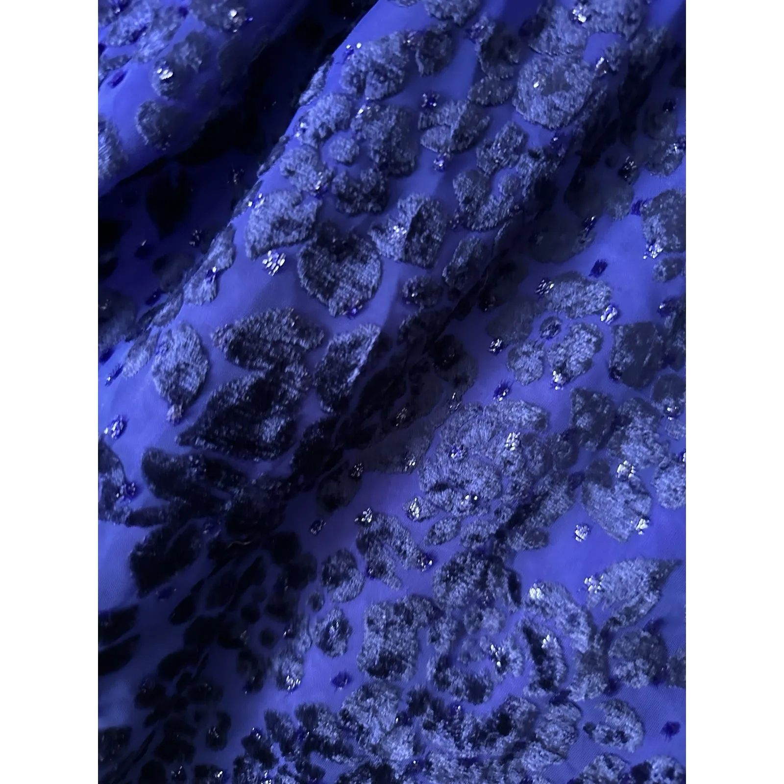 Vintage‎ Roberta Dress Women Small Purple Velvet Burnout Cocktail Party Goth Size undefined - Image 4