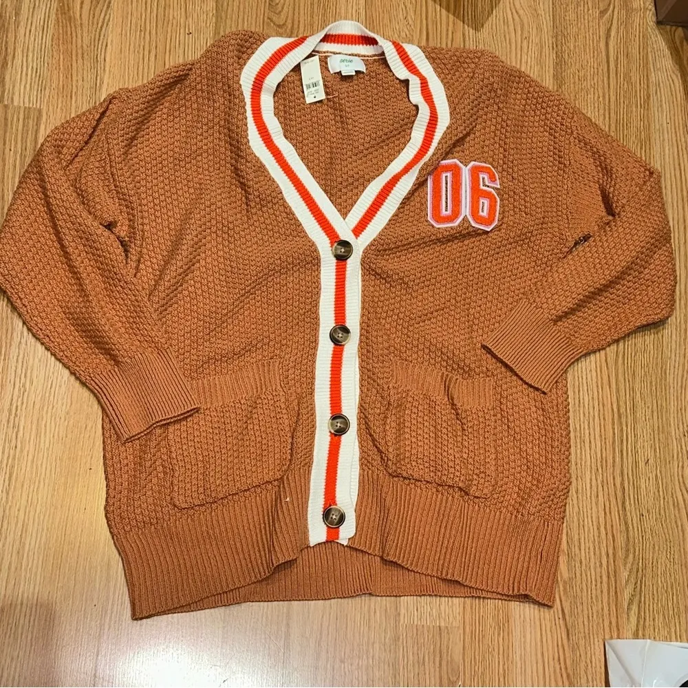 NWT AERIE Oversized Varsity Cardigan - Image 2