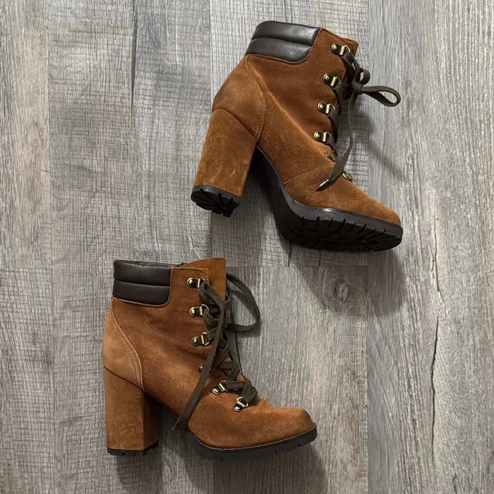 Brown Suede Ankle Boots - Image 7