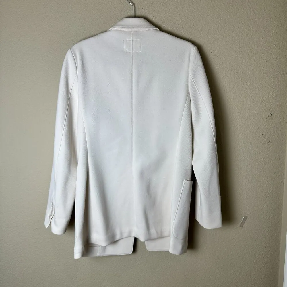 BANANA REPUBLIC Patch Pocket Blazer Transition Cream Size 12 - Image 4