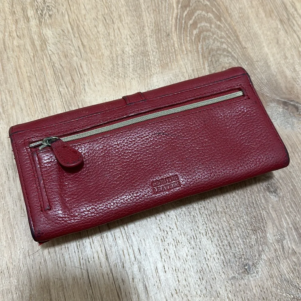 NAUTICA | Genuine Leather Red Wallet - Image 5