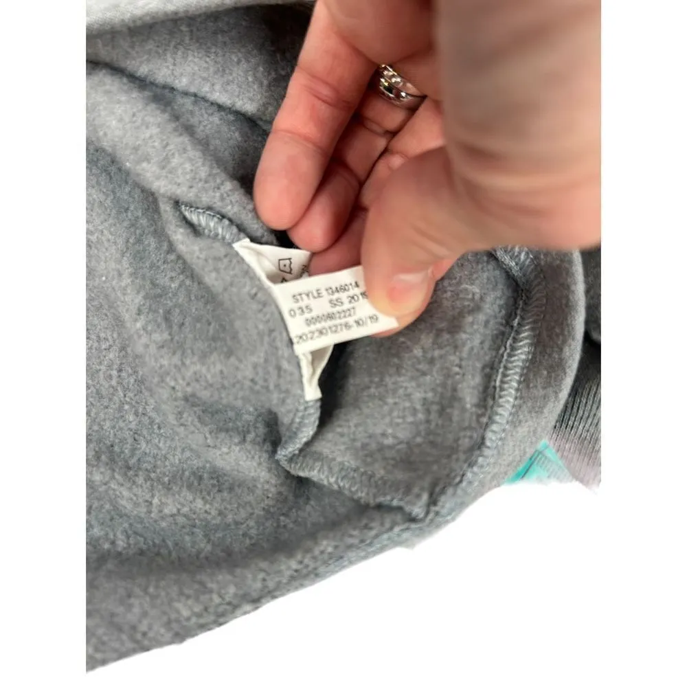 Under Armour Womens Project Rock Taped Fleece Gray S Sweatshirt 1346014-035 - Image 6