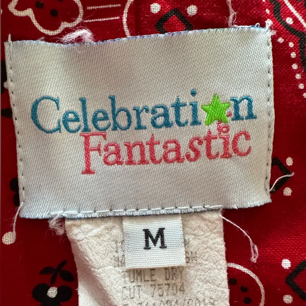 Vintage Red‎ Bandana Print Halter Maxi Dress M – Western Boho Y2K Red Size M - Image 4