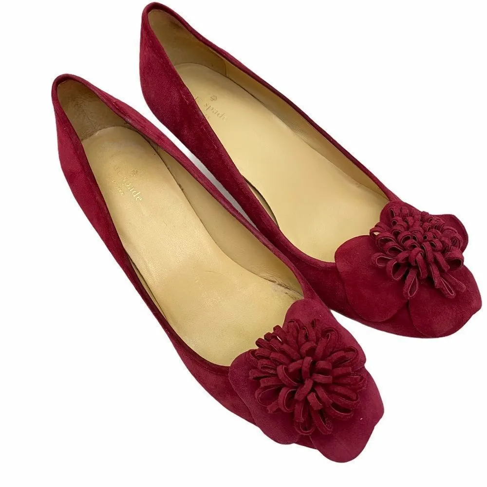 Kate Spade New York Suede Red Shoes - Image 5