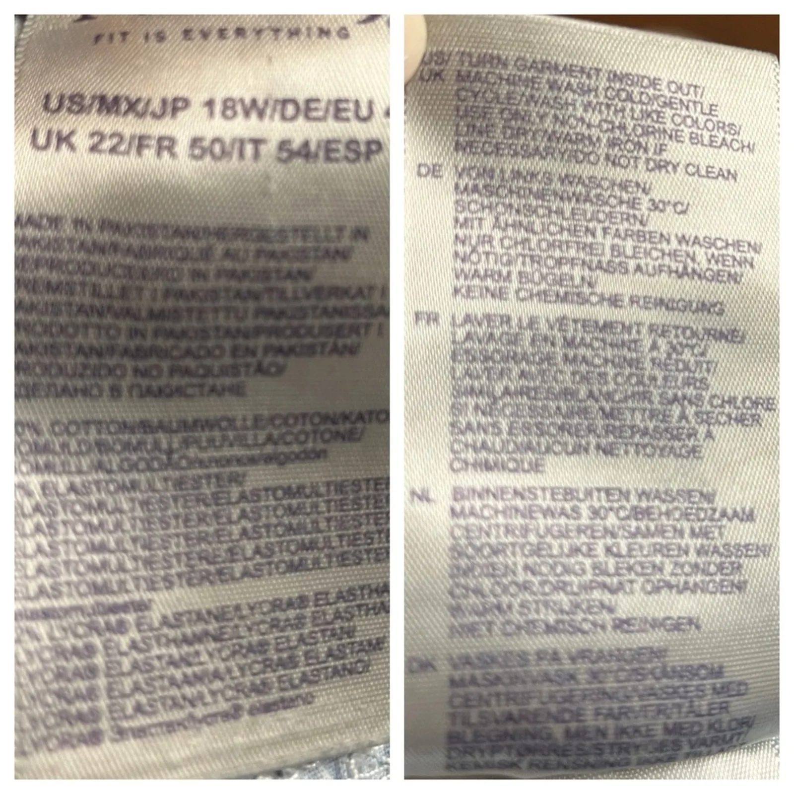 NYDJ Barbara Bootcut Jeans Mid Rise Dark Wash Slimming Women’s Plus Size 18W - Image 8