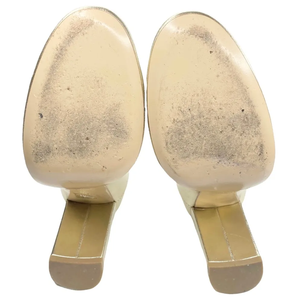 Summit White Mountain ᪥ Aggie Chunky Round Heeled Pumps ᪥ Metallic Gold ᪥ 39 8.5 - Image 14