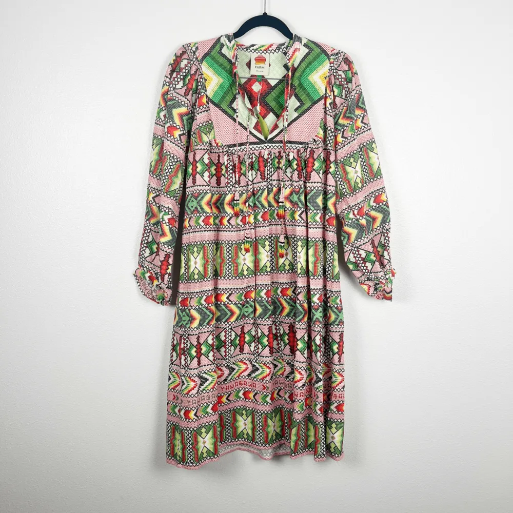 Farm‎ Rio Women's Amulet Dress Long Sleeve Sz S NWT - Image 2