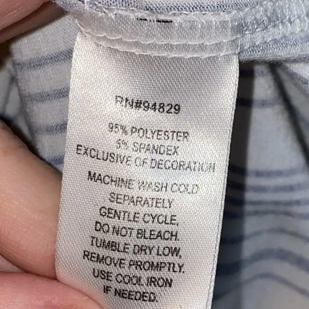 🎓 Derek Heart Striped Blue & White Dress - Image 4