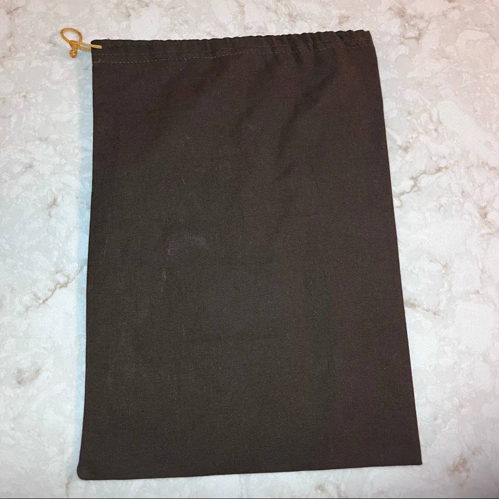TOD’S Brown Drawstring Dust Bag Designer Small 9.75” x 14” - Image 4