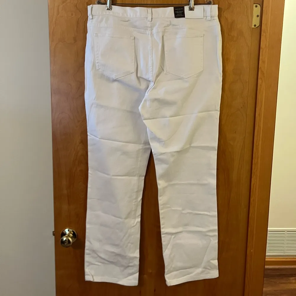 Lauren Jeans Co. Ralph Lauren White Pants Jeans Tanya Straight Leg Vintage 16 - Image 11