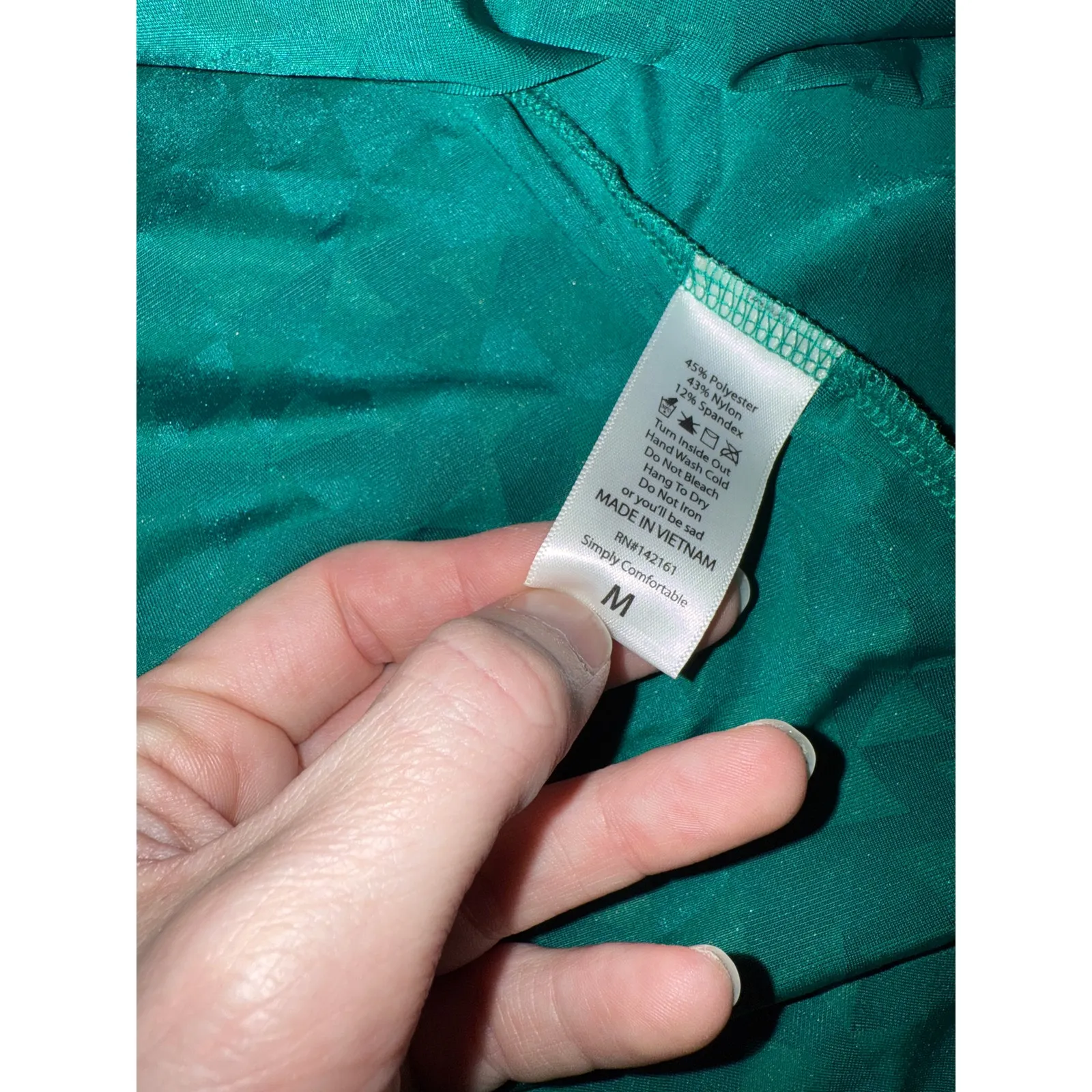 Women's Green Gold Black Velvet Burn-out Geometric Sleeveless Duster Holiday M - Image 6