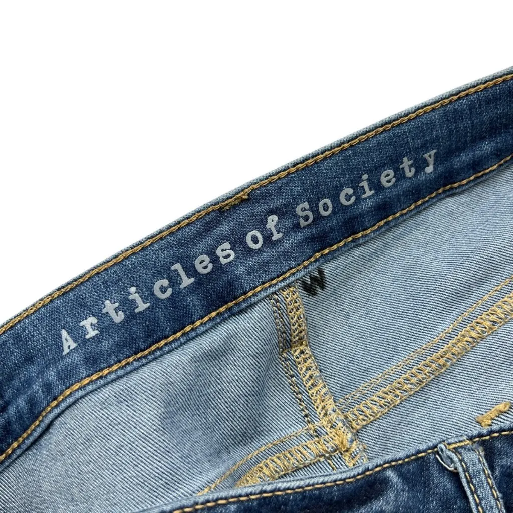 Articles Of Society Cropped Flare High Waist Dark Wash Denim Jeans Size 29 - Image 7