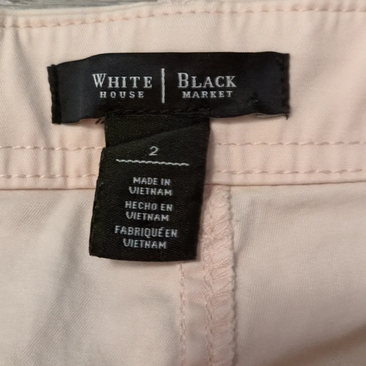 White House Black Market Cream Pants Size 2 - Image 4