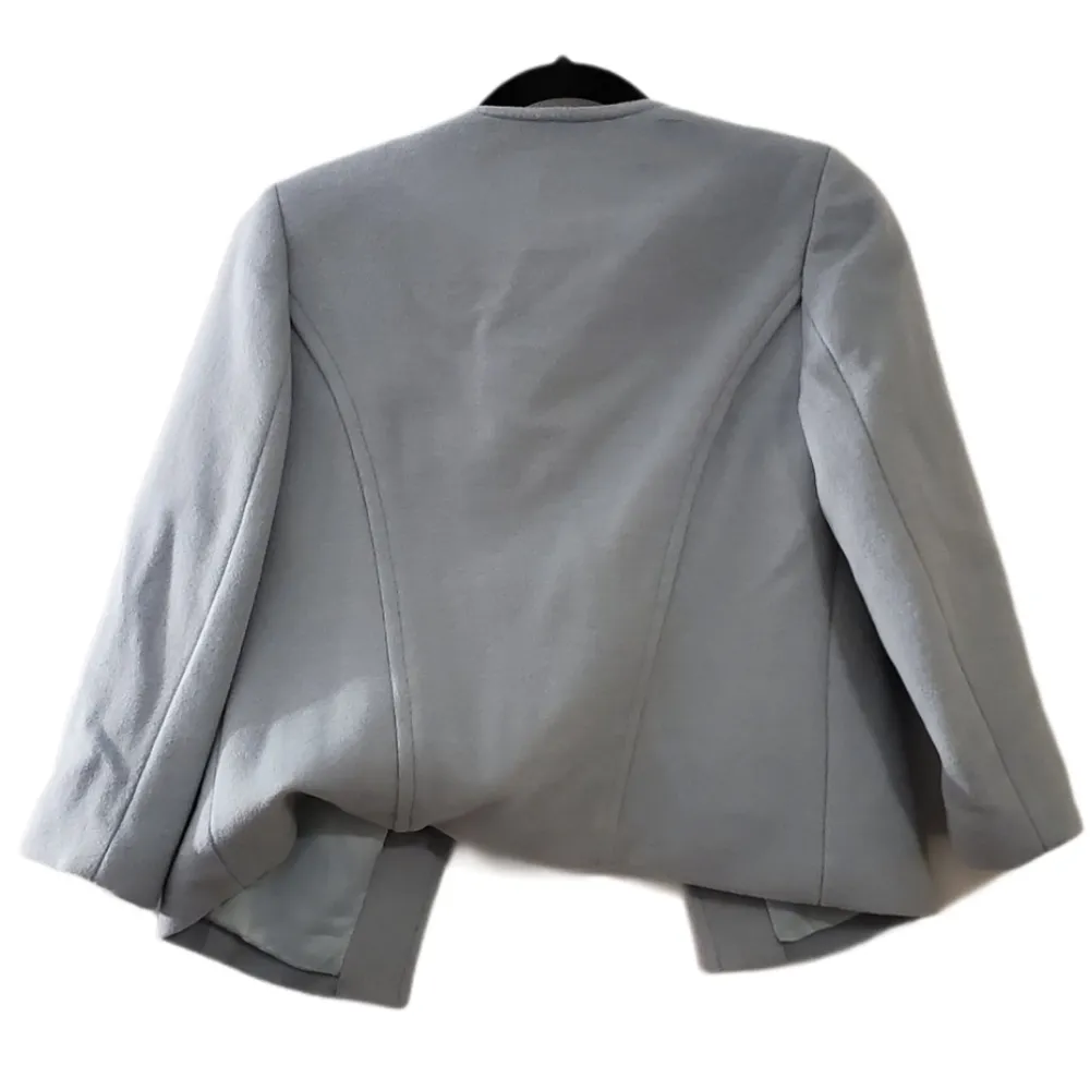 Annie Griffin Glacial Blue Wool Blend Blazer XS - Image 5