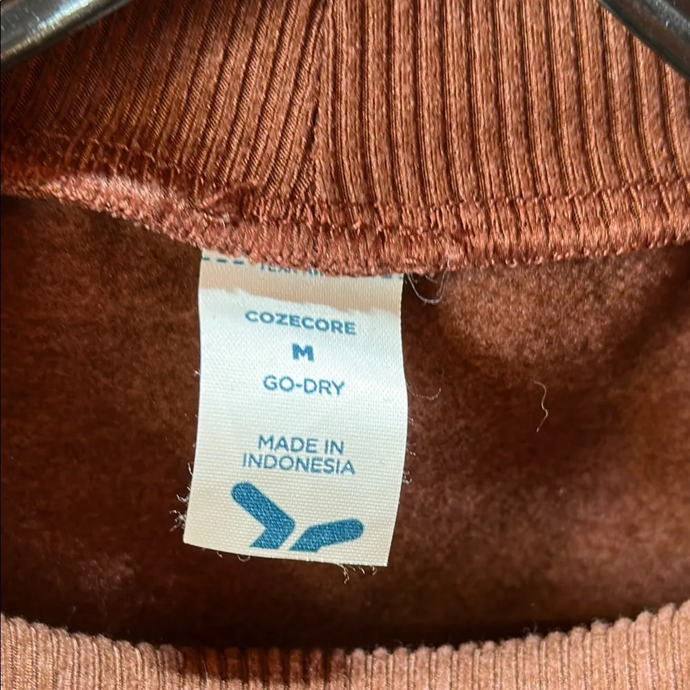 Brown Sleeveless Crop Tank Top with Mandarin Collar Size M - Image 4