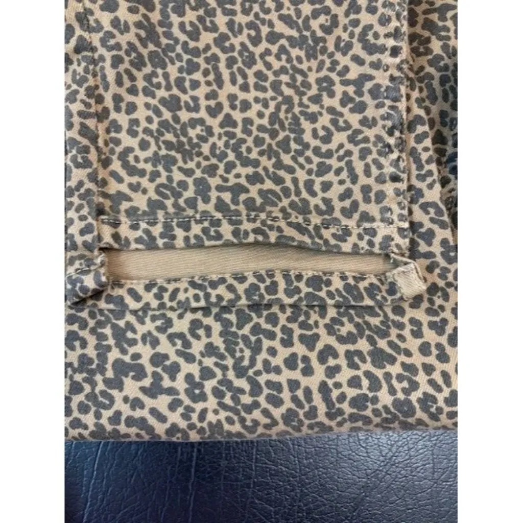 Zara Z1975 Leopard Print Skinny Jeans Women Stretch Denim - Image 3