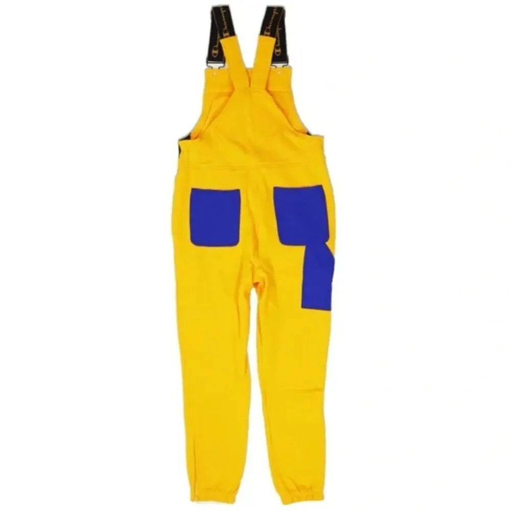 Champion Life™ Super Fleece 3.0 Overalls Size S Unisex Yellow Pockets Sweatpants - Image 11