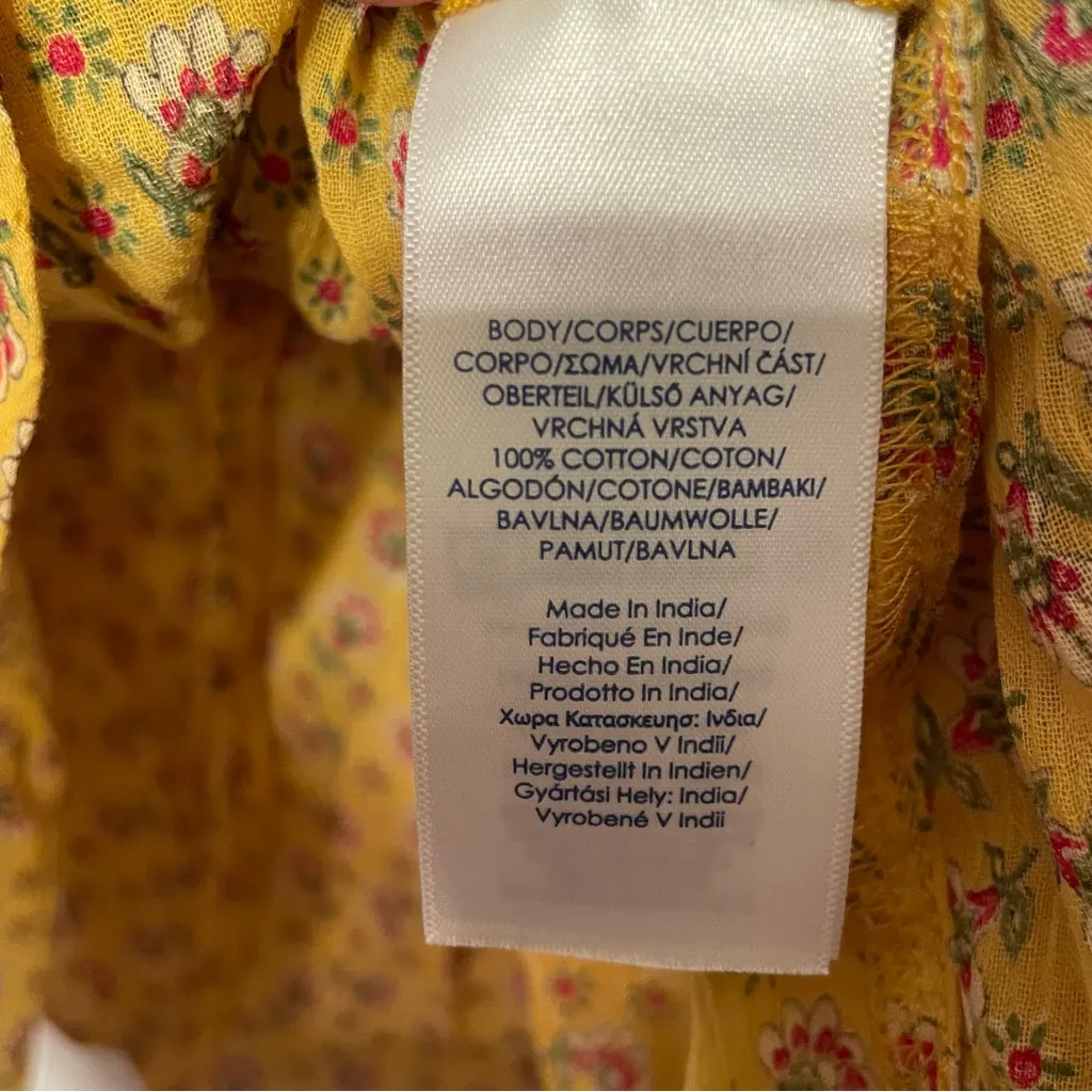 Chaps Women Off The Shoulder Top Floral Print Blouse 1X 3/4 Sleeve Boho Bodycon - Image 5