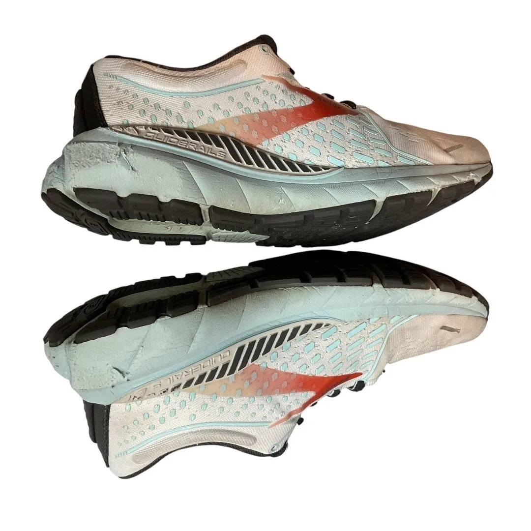 Brooks Adrenaline GTS 21‎ Running Sneaker Shoes Alloy/Light Blue/White Size 7 - Image 8