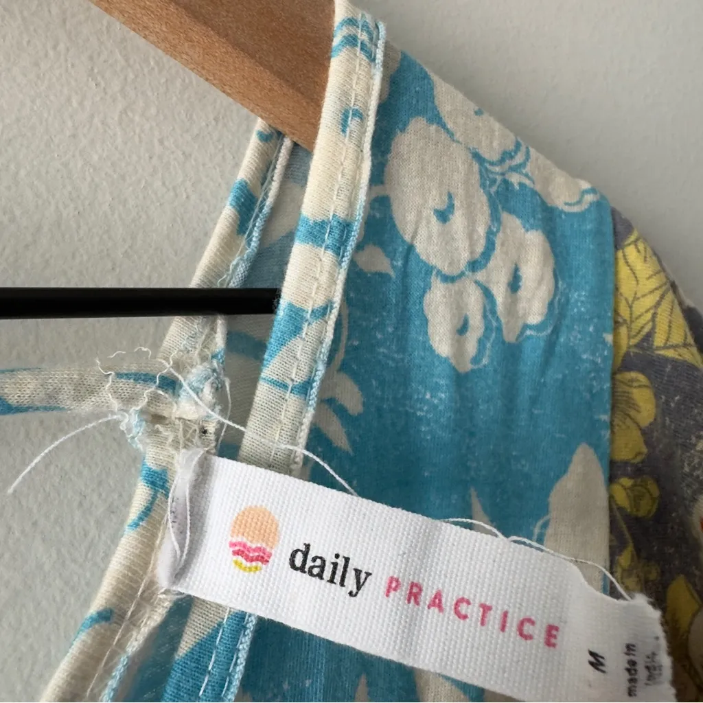 Daily Practice by Anthropologie Tiered Ruffle Mini Dress floral Flowy v-neck EUC - Image 10