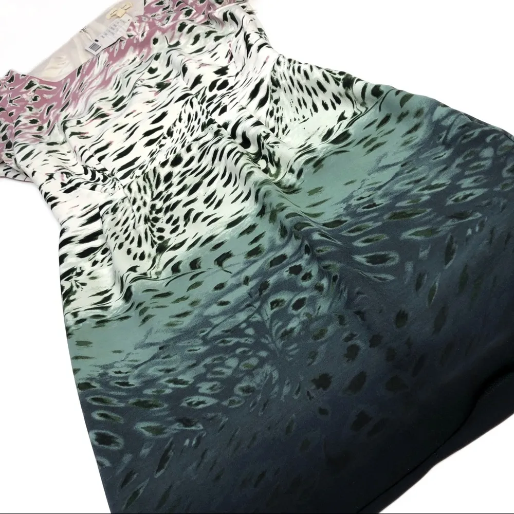 Silence + Noise Dress Ombré Leopard Print NWT - Image 5