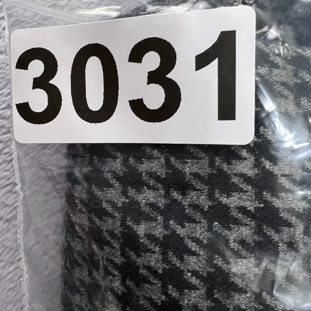 J. McLaughlin Lexi Pants womens 10 Mini Paris Houndstooth Gray/Black Workwear - Image 9