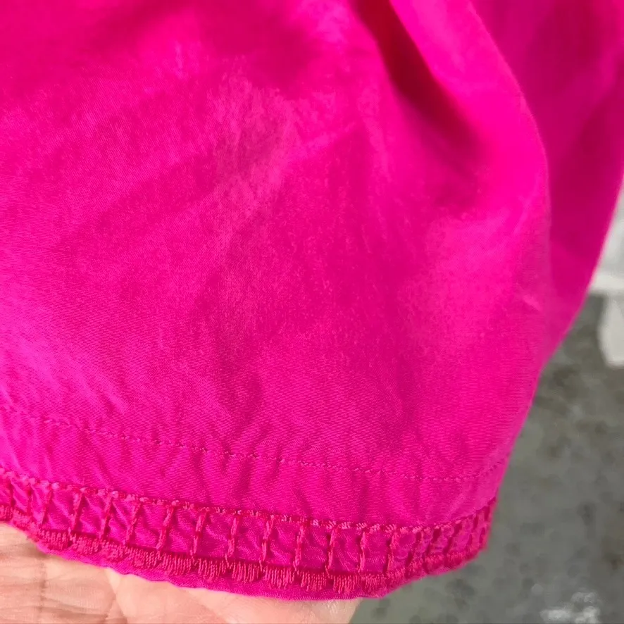 John Mark Women's Medium Button Up Embroidered‎ Tunic Top Pink Blouse Boho Chic - Image 7