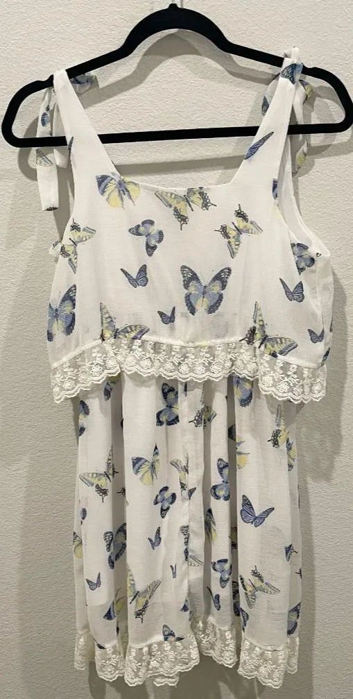 ALICE IN WONDERLAND Butterfly Ruffle Colleen Mini Dress - Image 4