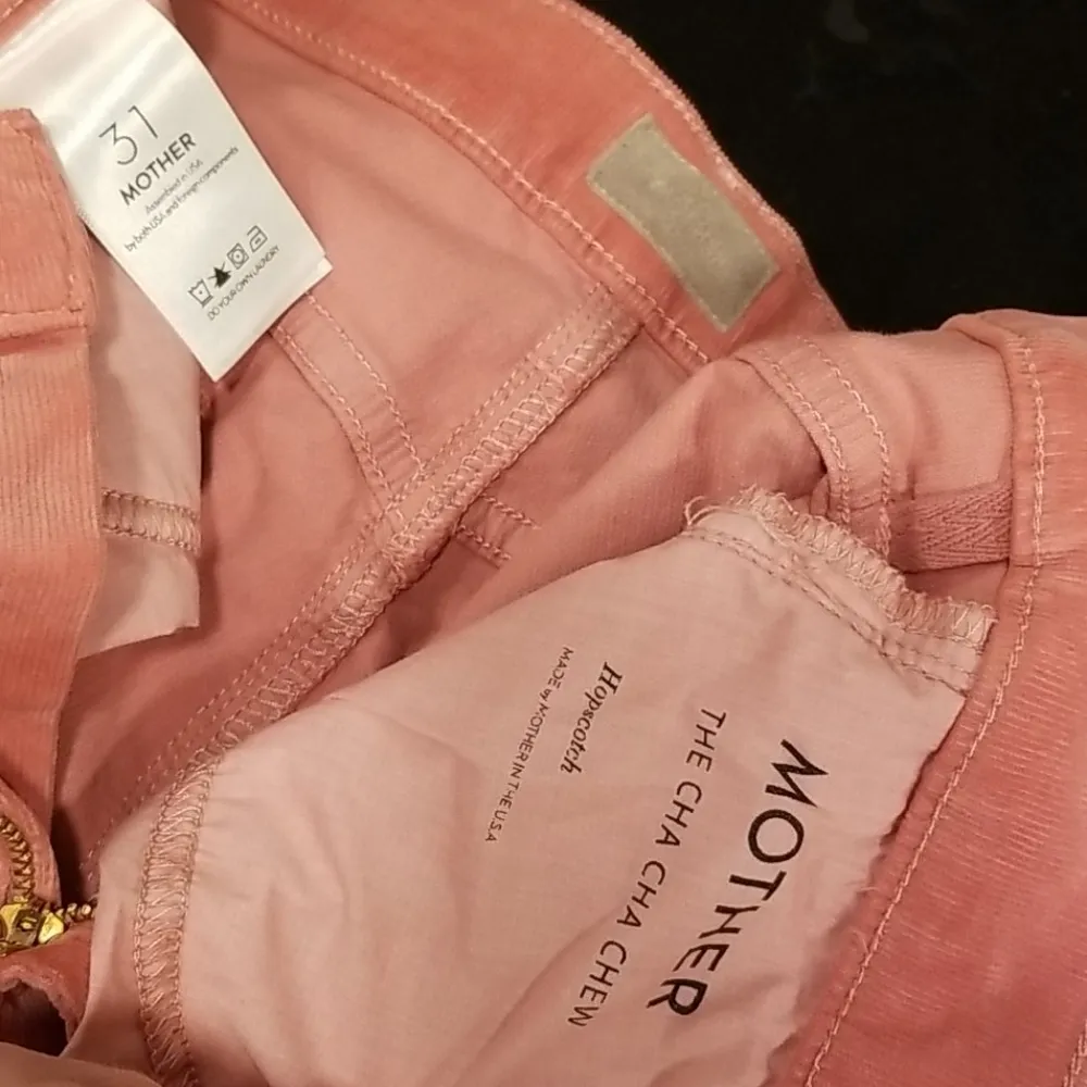 💕MOTHER💕 Cha Cha Chew Corduroy Ruffle Pants Pink Size 31 - Image 14