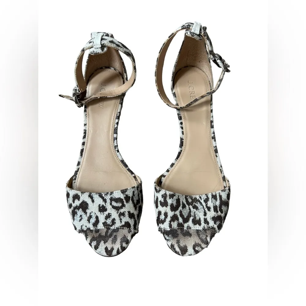 J crew “Laila” leopard print wedges - Image 2