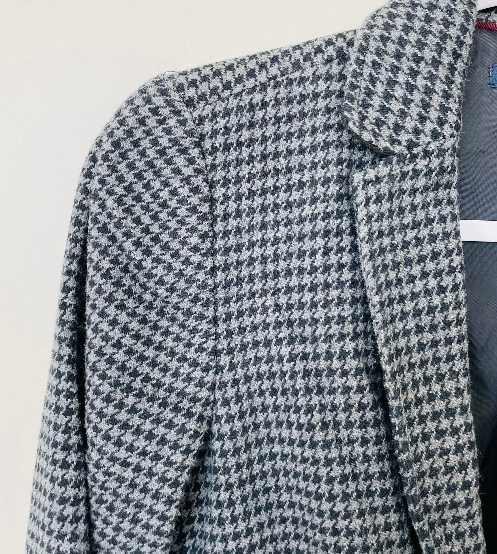 Wool Houndstooth Blazer - Image 8