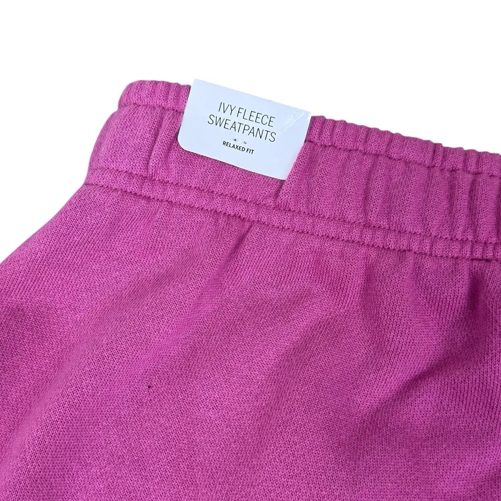 NWT PINK Victoria's Secret Ivy Fleece Campus High Rise Relaxed Sweatpants Medium - Image 9