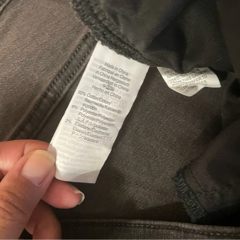 Madewell Black Wash Raw Hem Button-Fly 9” High-Rise Skinny Jeans Size 37P NWT - Image 14