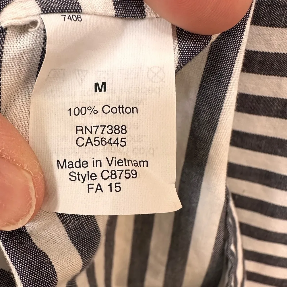 J.Crew Stripe Pocket Tunic/Dress. Nautical Stripes, Pockets, Lightweight Cotton - Image 7