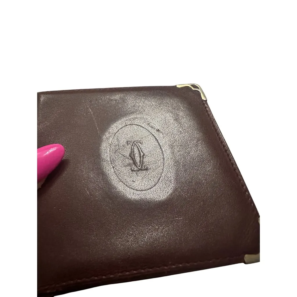 CARTIER Vintage Men’s Leather BiFold Wallet - Image 5