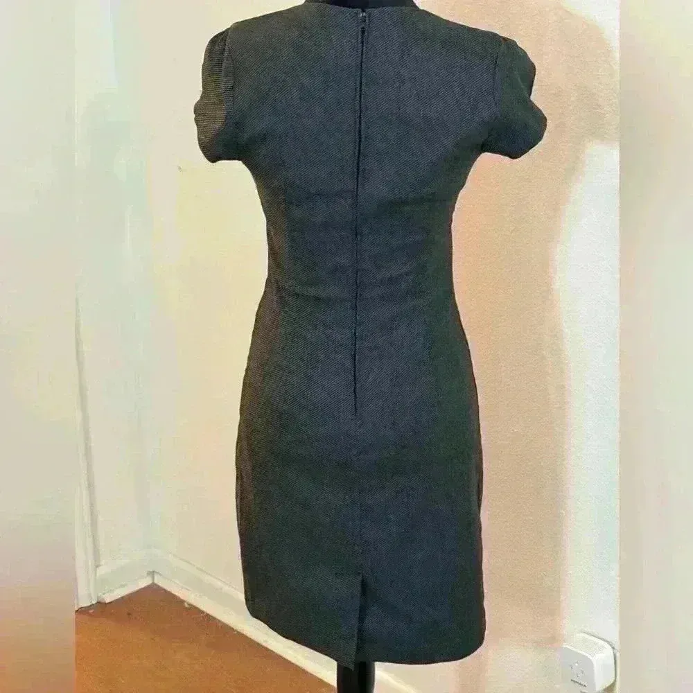 Lovely Day Dark Grey Cold Shoulder Midi Dress - Image 2