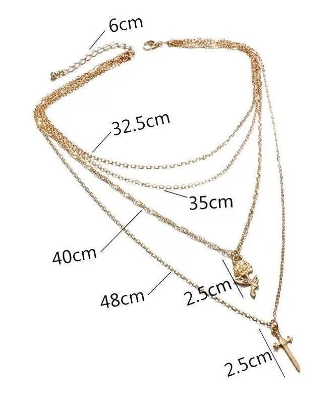 Multi Cross Moon Necklace  - Image 2