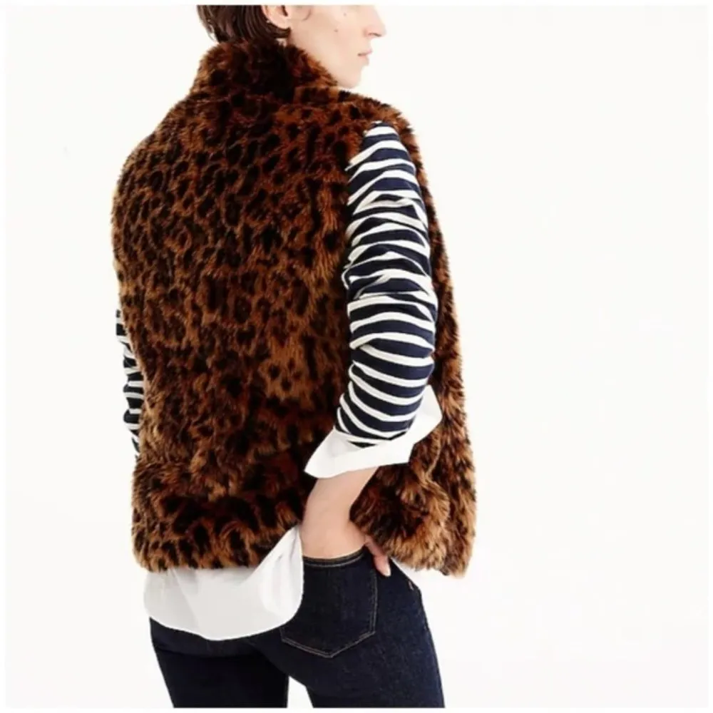 J.Crew  Leopard Vest - Image 4