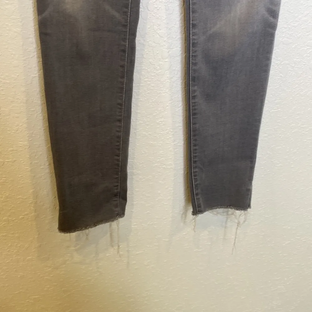 Ag Adriano Goldschmied The Legging Ankle Gray Denim Jeans Raw Hem EUC 26R - Image 3