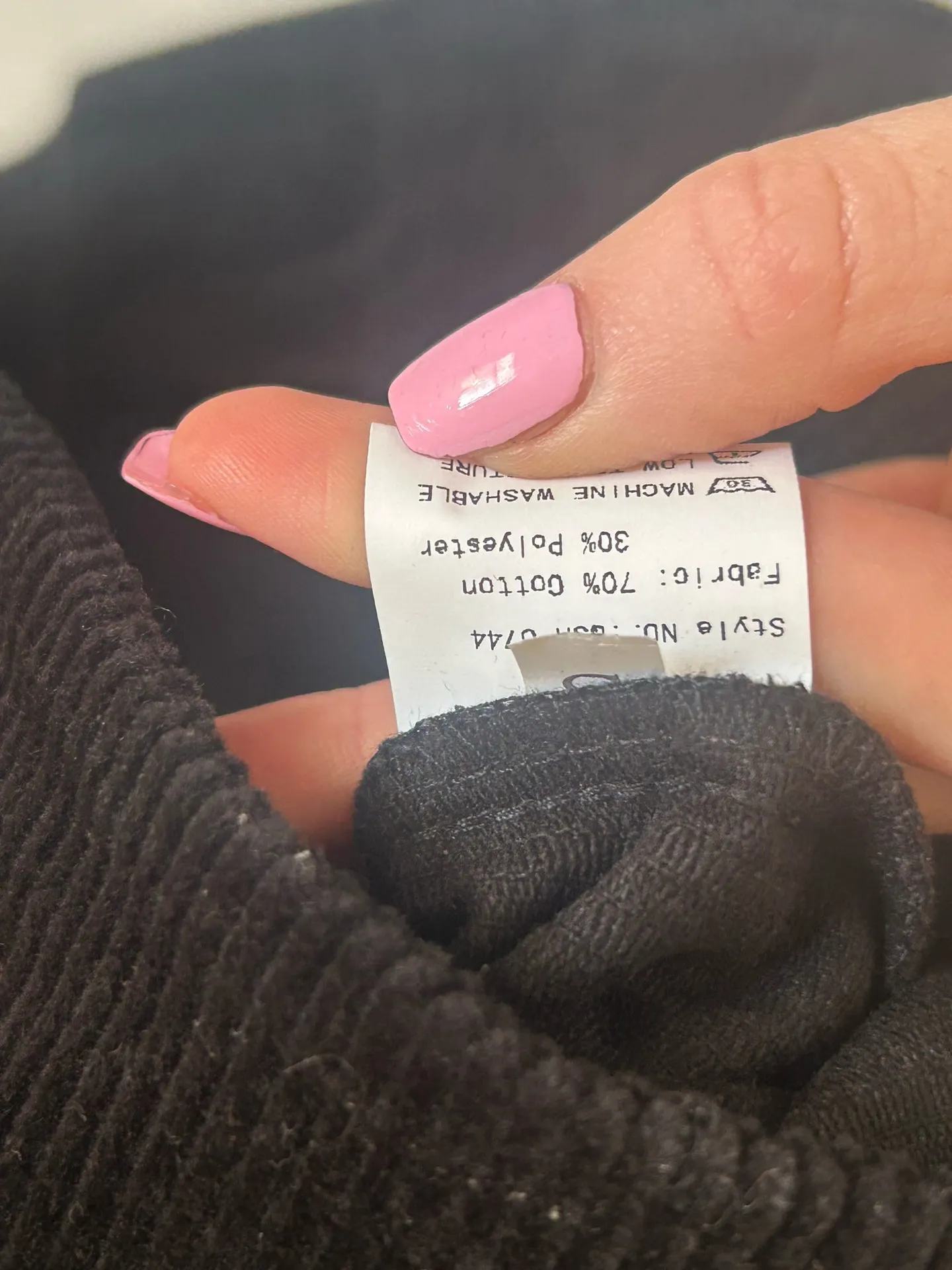 Black pinafore Corduroy Dress small NWT - Image 5